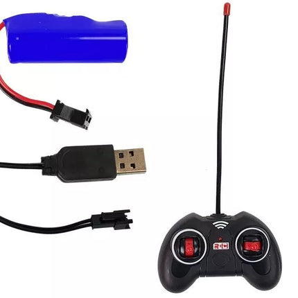 Sunkvežimis su didele priekaba, valdomas nuotoliniu būdu, 27 Mhz, 1:48, geltonas