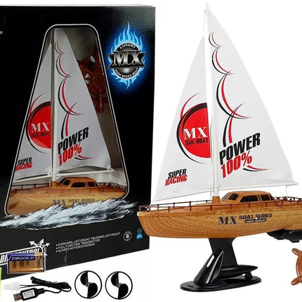 Nuotoliniu būdu valdoma burinė jachta 50 cm Pilot Steering 27 Mhz