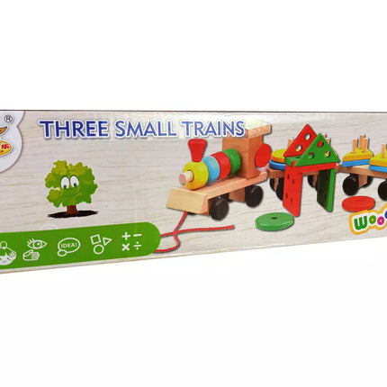 Medinis traukinio lokomotyvas. 2 nuimami vagonai