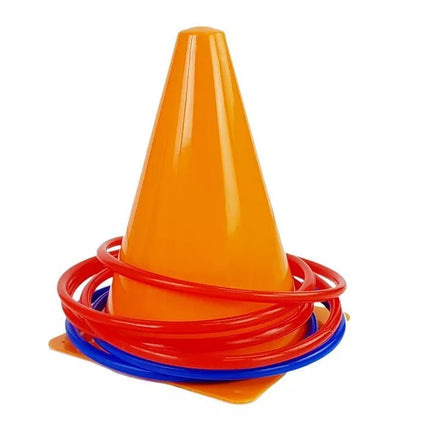 Sporto žaidimų rinkinys: rankinis, futbolas, vartai, frisbis