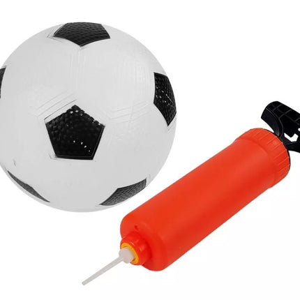 Sporto žaidimų rinkinys: rankinis, futbolas, vartai, frisbis