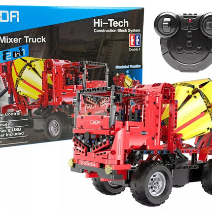 Konstruktorius Betono maišyklė nuotoliniu būdu valdoma CADA 2.4G 815 elementų