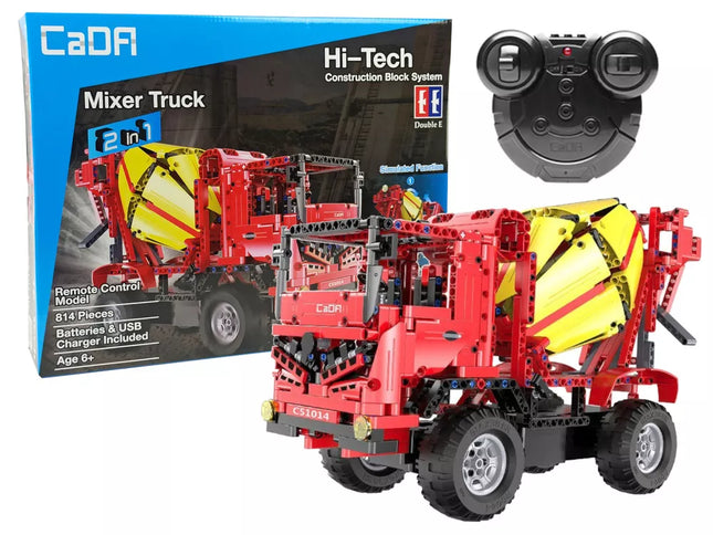 Konstruktorius Betono maišyklė nuotoliniu būdu valdoma CADA 2.4G 815 elementų