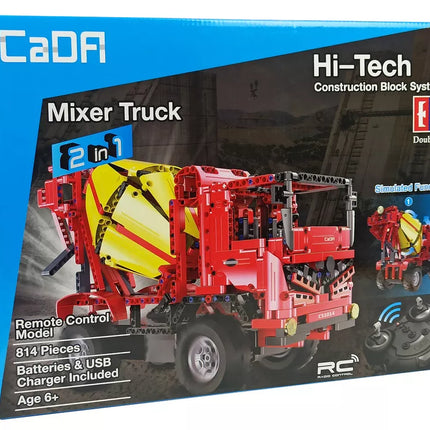 Konstruktorius Betono maišyklė nuotoliniu būdu valdoma CADA 2.4G 815 elementų