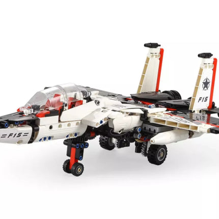 Konstruktorius Robotas Lėktuvas Iš Cada Kaladėlių Nuotoliniu Būdu Valdomas 917 Elementų