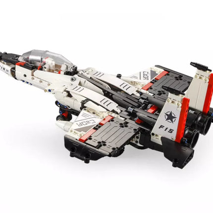 Konstruktorius Robotas Lėktuvas Iš Cada Kaladėlių Nuotoliniu Būdu Valdomas 917 Elementų