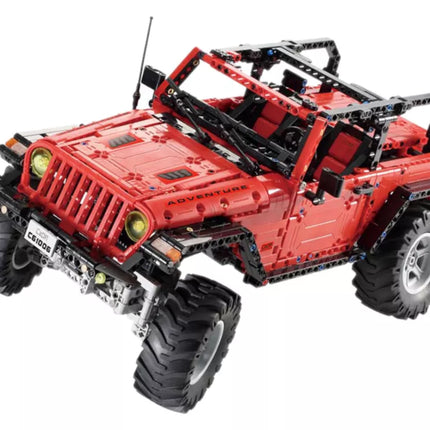 Konstruktorius Automobilis visureigis valdomas nuotoliniu būdu raudonas 1941 elementai