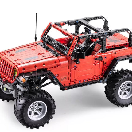 Konstruktorius Automobilis visureigis valdomas nuotoliniu būdu raudonas 1941 elementai