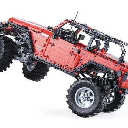 Konstruktorius Automobilis visureigis valdomas nuotoliniu būdu raudonas 1941 elementai