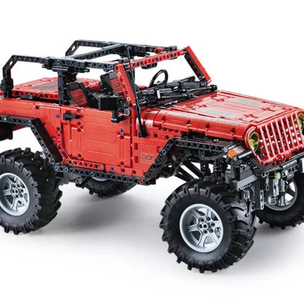 Konstruktorius Automobilis visureigis valdomas nuotoliniu būdu raudonas 1941 elementai