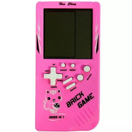 Elektroninis žaidimas Tetris Brick Game rožinis