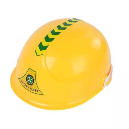 Didelis ekskavatoriaus statybininko šalmas, geltonas