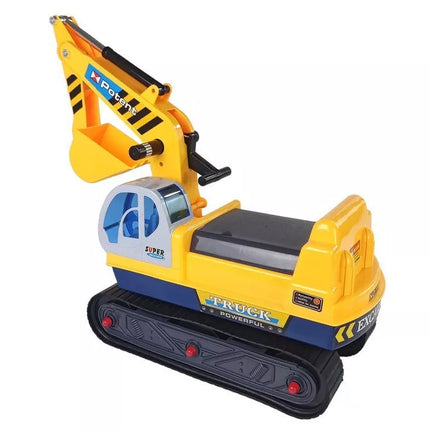 Didelis ekskavatoriaus statybininko šalmas, geltonas