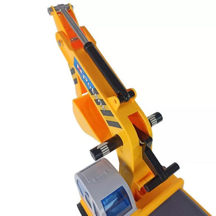 Didelis ekskavatoriaus statybininko šalmas, geltonas