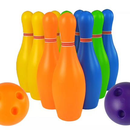 Spalvingas 10 dalių boulingo rinkinys