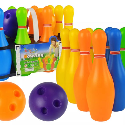 Spalvingas 10 dalių boulingo rinkinys