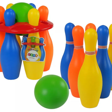 Boulingo rinkinys, 6 vnt., spalvingas, 26 cm