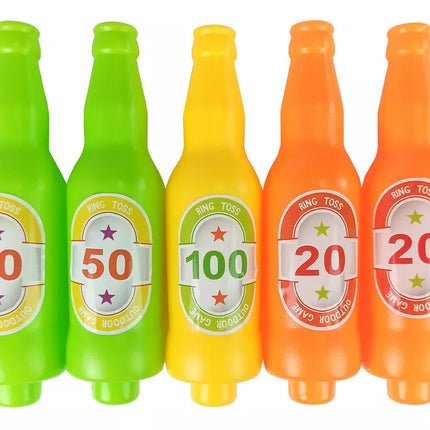 Rankinis Žaidimas Metimas į Lanką Spalvoti Buteliai Taškai