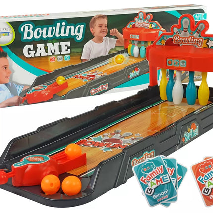 Mini boulingo kortelių paleidimo įrenginys „Skittles“