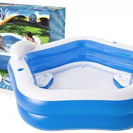 Pripučiamas penkiakampis baseinas 213 x 206 x 69 cm Bestway 54153