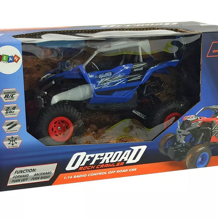 Visureigis nuotoliniu būdu valdomas 2,4 GHz 1:16 mėlynas