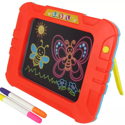 Šviečiančios lentos šablonai, spalvinimo rašikliai