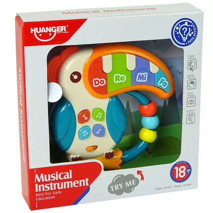 Muzikinis pianinas Papūga Garsai Šviesos Karoliukai