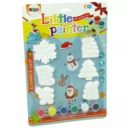 Gipsinių atliejų rinkinys, skirtas dažymui. Kalėdinė eglutė, senis besmegenis