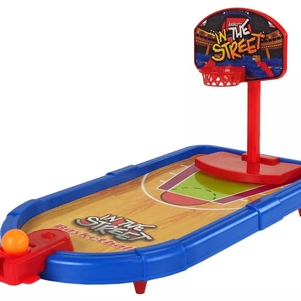 4-in-1 arkadinių žaidimų rinkinys: krepšinis, futbolas, skydas, boulingas ir smiginis