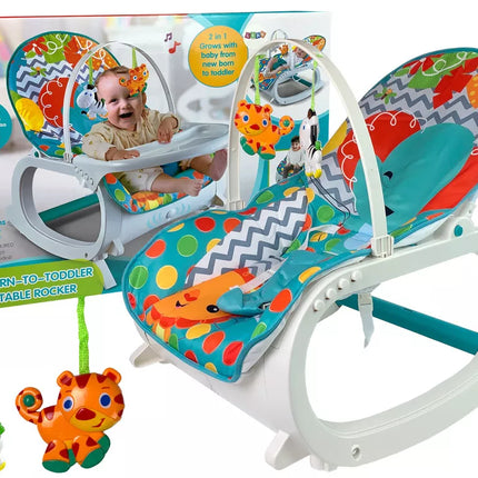 Lopšys-supuoklė Kėdutė Maitinimui 2in1 Vibracija Muzika