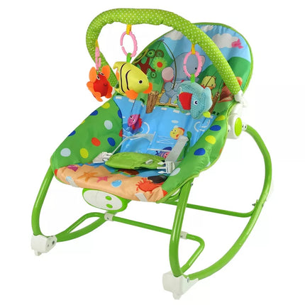 Supama kėdė 2in1 žalia garsai vibracija