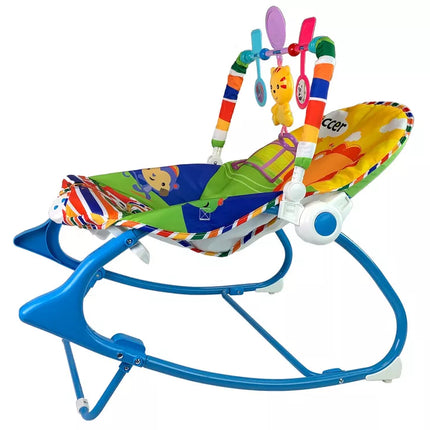 Supama kėdutė 2in1 Mėlynas Tigras Garsai Vibracija