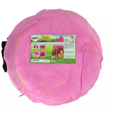 Palapinė princesės rūmai vaikams sodui karūna rožinė