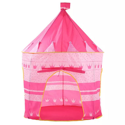 Palapinė princesės rūmai vaikams sodui karūna rožinė
