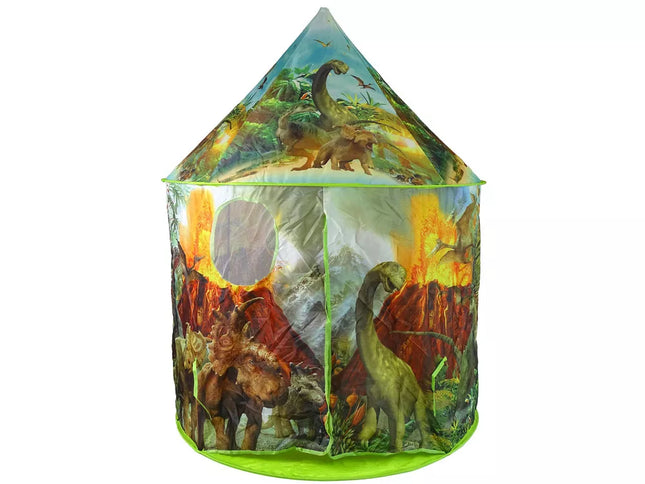 Vaikiška palapinė-namelis Dinozaurai Sodas Žalias