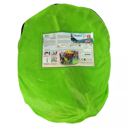 Vaikiška palapinė-namelis Dinozaurai Sodas Žalias