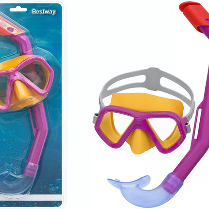 Kaukė + mėlynas vamzdelis Bestway 24023 rinkinys