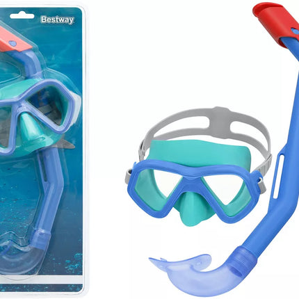 Kaukė + mėlynas vamzdelis Bestway 24023 rinkinys