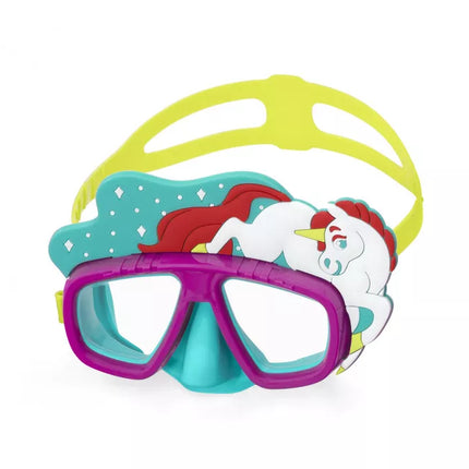 Rožinis Bestway nardymo rinkinys su gyvūnų formos plaukimo ratu 24059