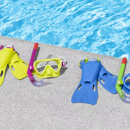 Nardymo rinkinys mėlynas kaukė, plaukmenys, vamzdelis Bestway 25039