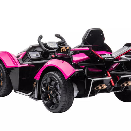 Vaikiškas elektromobilis Lamborghini GT HL528, rožinis