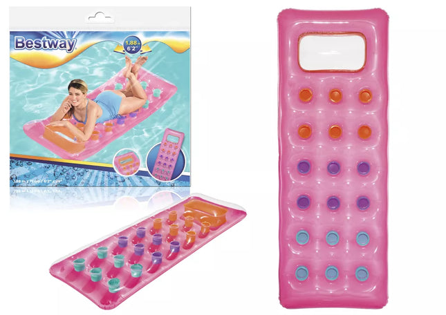 Pripučiamas čiužinys rožinis 188 x 71 cm Bestway 43040