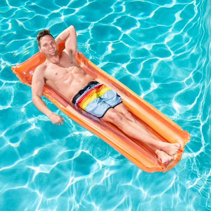 Pripučiamas čiužinys plaukiojimui oranžinis 183 x 76 cm Bestway 44013