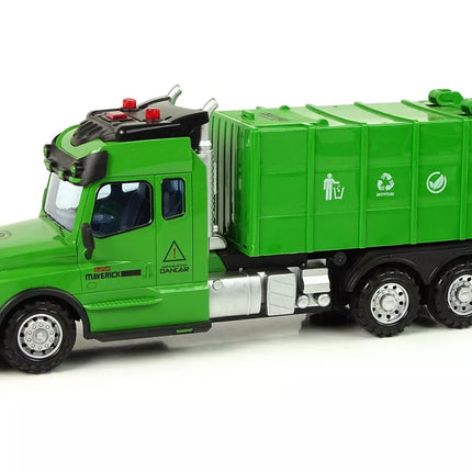 Nuotoliniu būdu valdomas šiukšliavežis Pilot 2.4G Šviesos Garsai Žalias