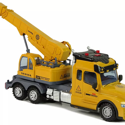 Nuotoliniu būdu valdomas sunkvežimio kranas Pilot 2.4G Šviesos Garsai Geltonas