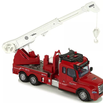 Nuotoliniu būdu valdoma gaisrinė mašina, 2.4G, šviesos, garsai, raudona