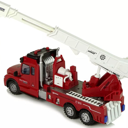 Nuotoliniu būdu valdoma gaisrinė mašina, 2.4G, šviesos, garsai, raudona