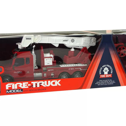 Nuotoliniu būdu valdoma gaisrinė mašina, 2.4G, šviesos, garsai, raudona