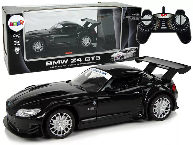 Sportinis automobilis R/C 1:18 BMW Z4 GT3 juodas 2,4 G šviesos