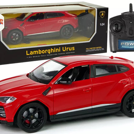 Automobilis R/C 1:24 Lamborghini Urus Raudonas 2.4 G Šviesos
